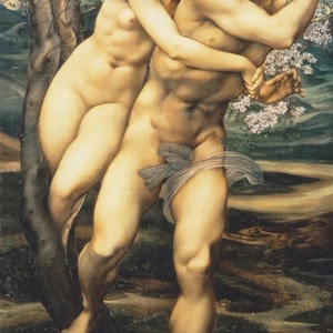 Edward Burne-Jones: L'albero del perdono (Phyllis e Demophoön), (1881) Stampa artistica da parete giclée su tela (D6035)