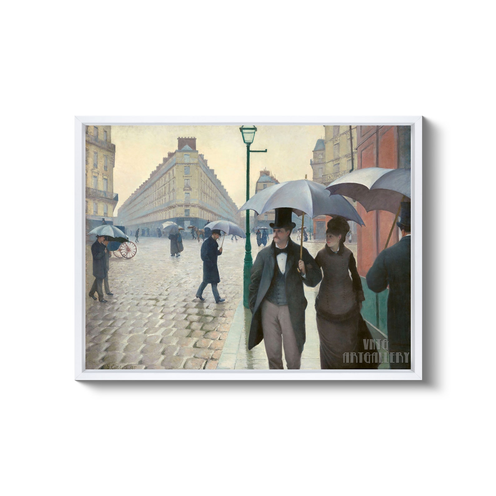 Gustave Caillebotte Rue De Paris Temps De Pluie 1877 Etsy