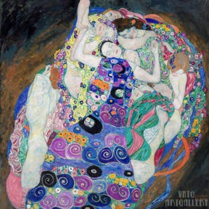 Gustav Klimt : The Virgin (1913)  Canvas Gallery Wrapped or Framed Giclee Wall Art Print Digitally Remastered (D50)