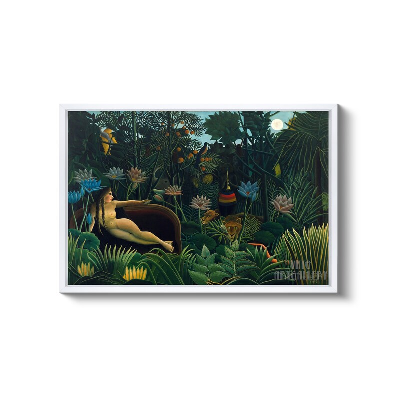 Henri Rousseau : The Dream 1910 Canvas Gallery Wrapped or Framed Giclee Wall Art Print D4060 image 8