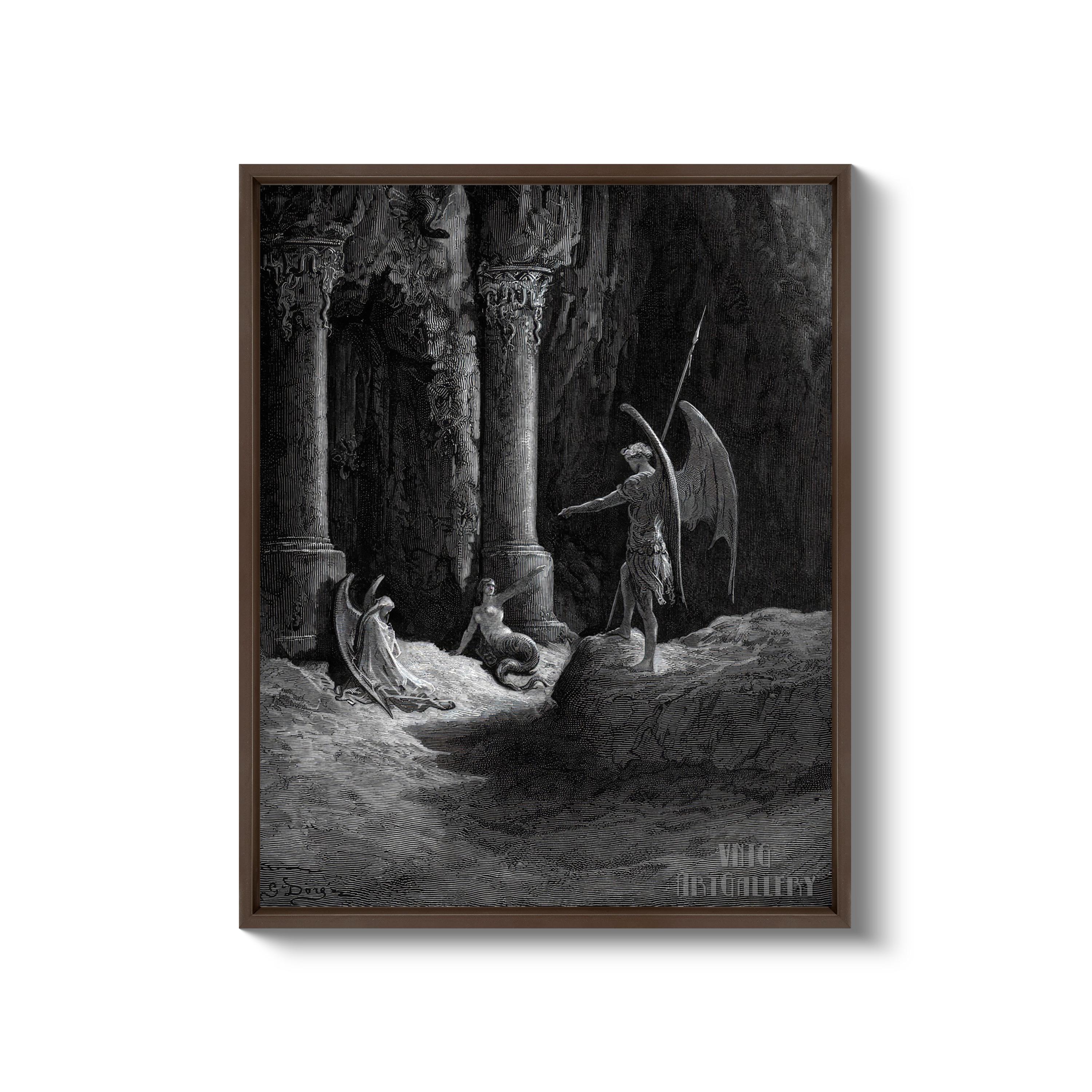 Gustave Doré : Paradise Lost (1894) Gallery Wrapped or Framed