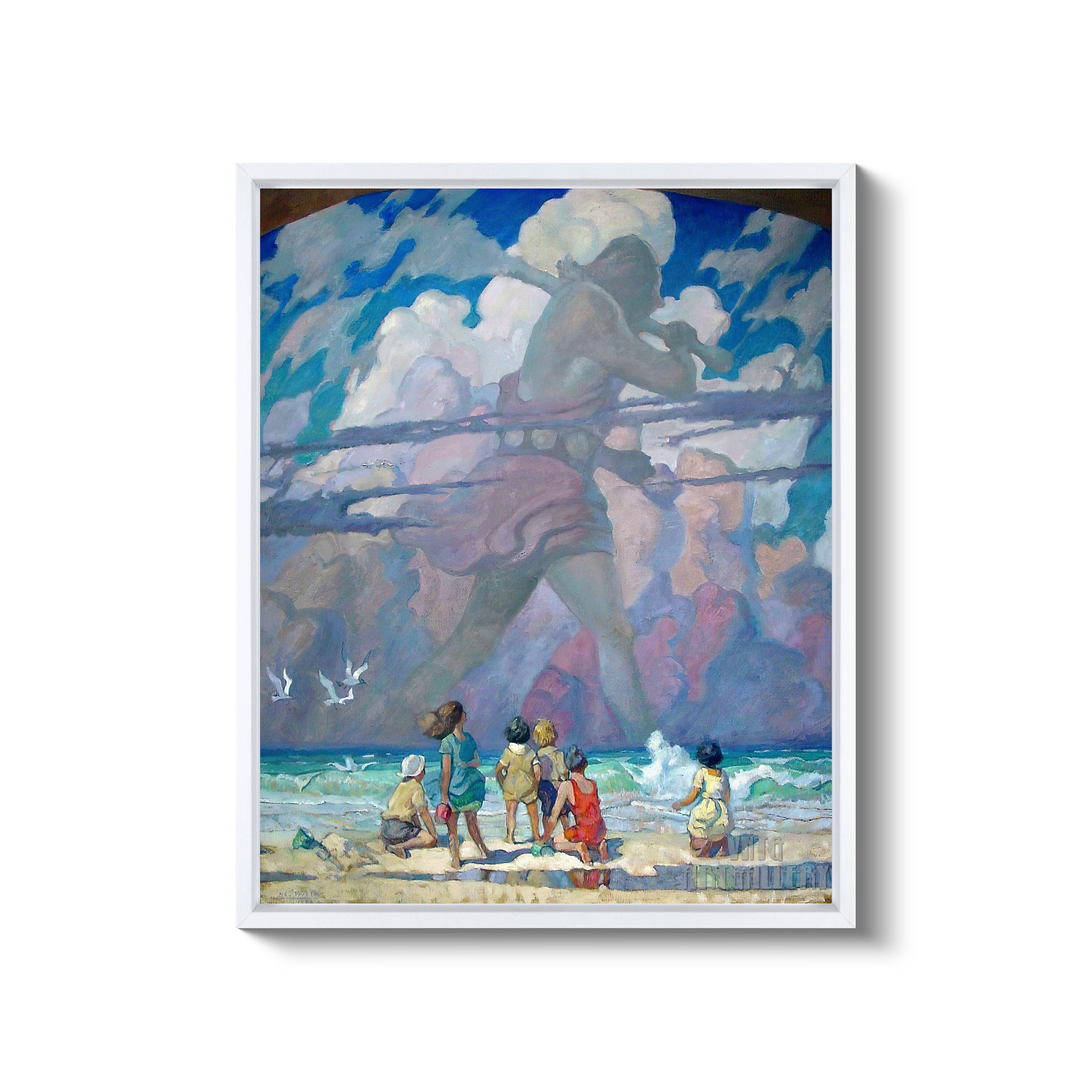 Zhong Kui and Oni 11 x 34 Inchi Japanese Paper If you are