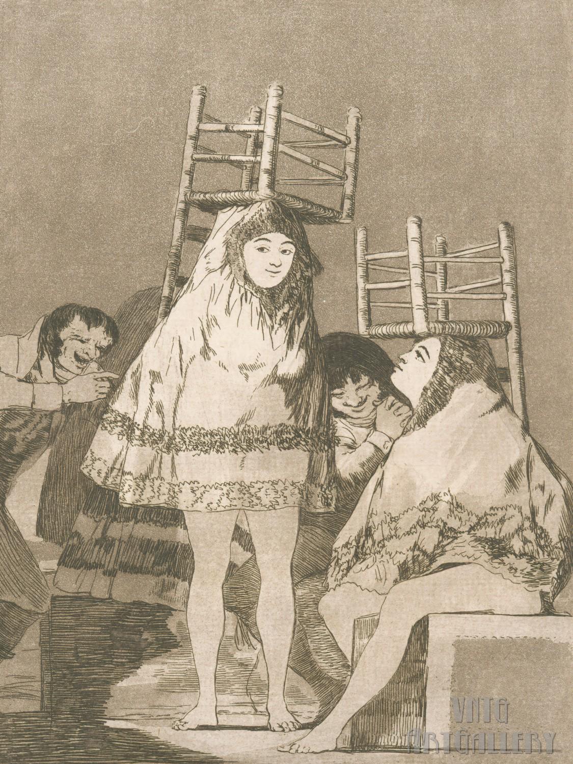 Francisco De Goya They've Already Got a Seat (1796-97) Canvas