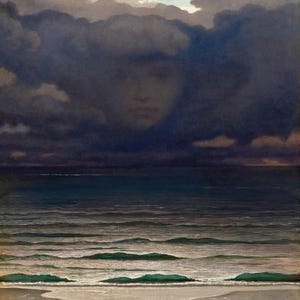 Elihu Vedder : Memory (1870) Canvas  Gallery Wrapped or Framed Giclee Wall Art Print Digitally Remastered (D6045)