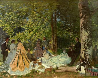 クロード・モネ、Le Déjeuner sur l'herbe (草上の昼食) 1863