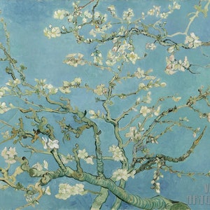 Vincent van Gogh : Almond Blossom (1890) Canvas Gallery Wrapped or Framed Giclee Wall Art Print (D4560)