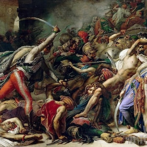Anne-Louis Girodet: Revuelta en El Cairo, 21 de octubre de 1798 (1810) Impresión giclée sobre lienzo, enmarcada o envuelta en galería (D4060)