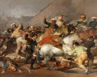 Francisco Goya: tweede mei 1814 (1808) galerie op canvas gewikkeld of ingelijst, digitaal geremasterd (D4560)