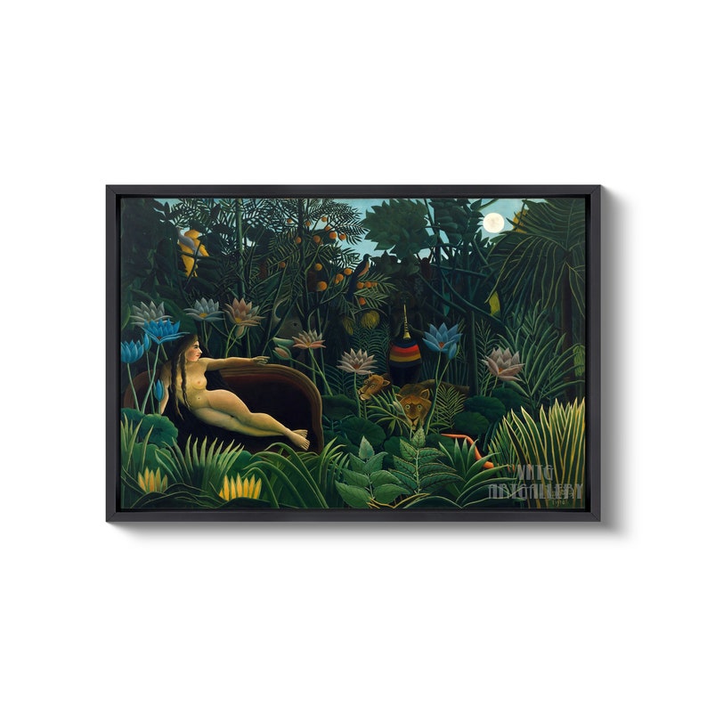 Henri Rousseau : The Dream 1910 Canvas Gallery Wrapped or Framed Giclee Wall Art Print D4060 image 6