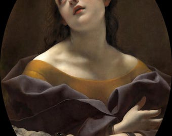 Carlo Dolci : Allegory of Patience (1677) Canvas Gallery Wrapped or Framed Giclee Wall Art Print Digitally Remastered (D6045)