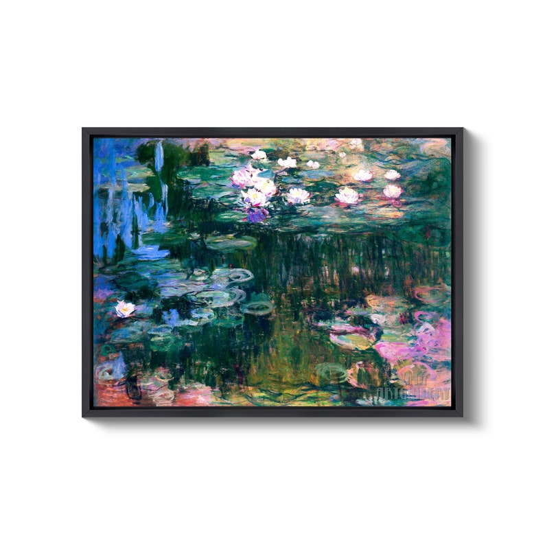 Claude Monet : Water Lilies 1917 Canvas Gallery Wrapped or - Etsy