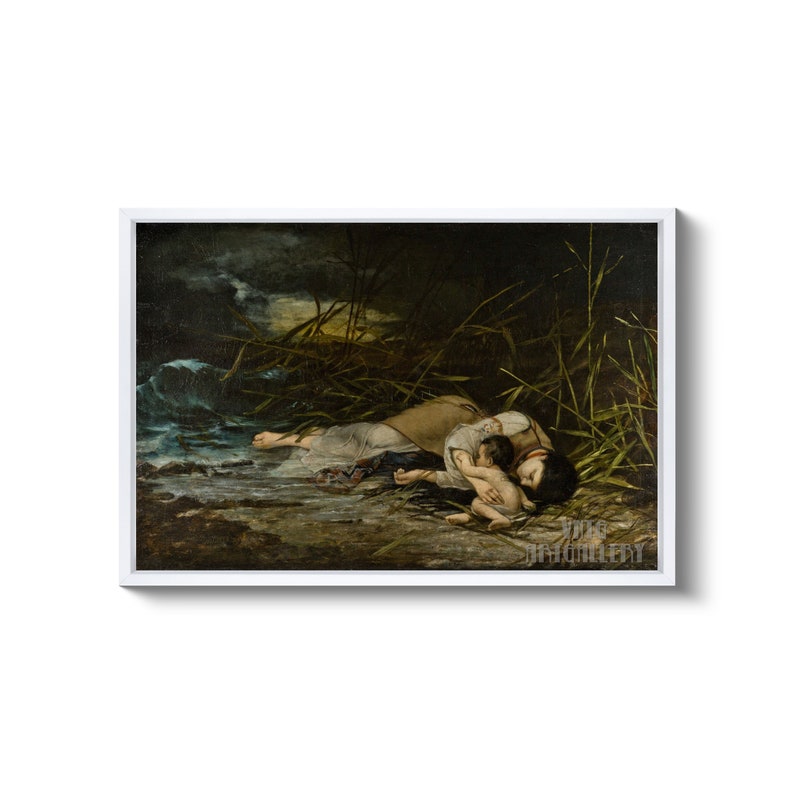 Đorđe Krstic : Utopljenica 1879 Gallery Wrapped or Framed - Etsy