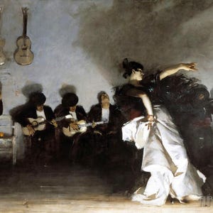 John Singer Sargent : El Jaleo (1882) Canvas Gallery Wrapped or Framed Giclee Wall Art Print Digitally Remastered (D4060)