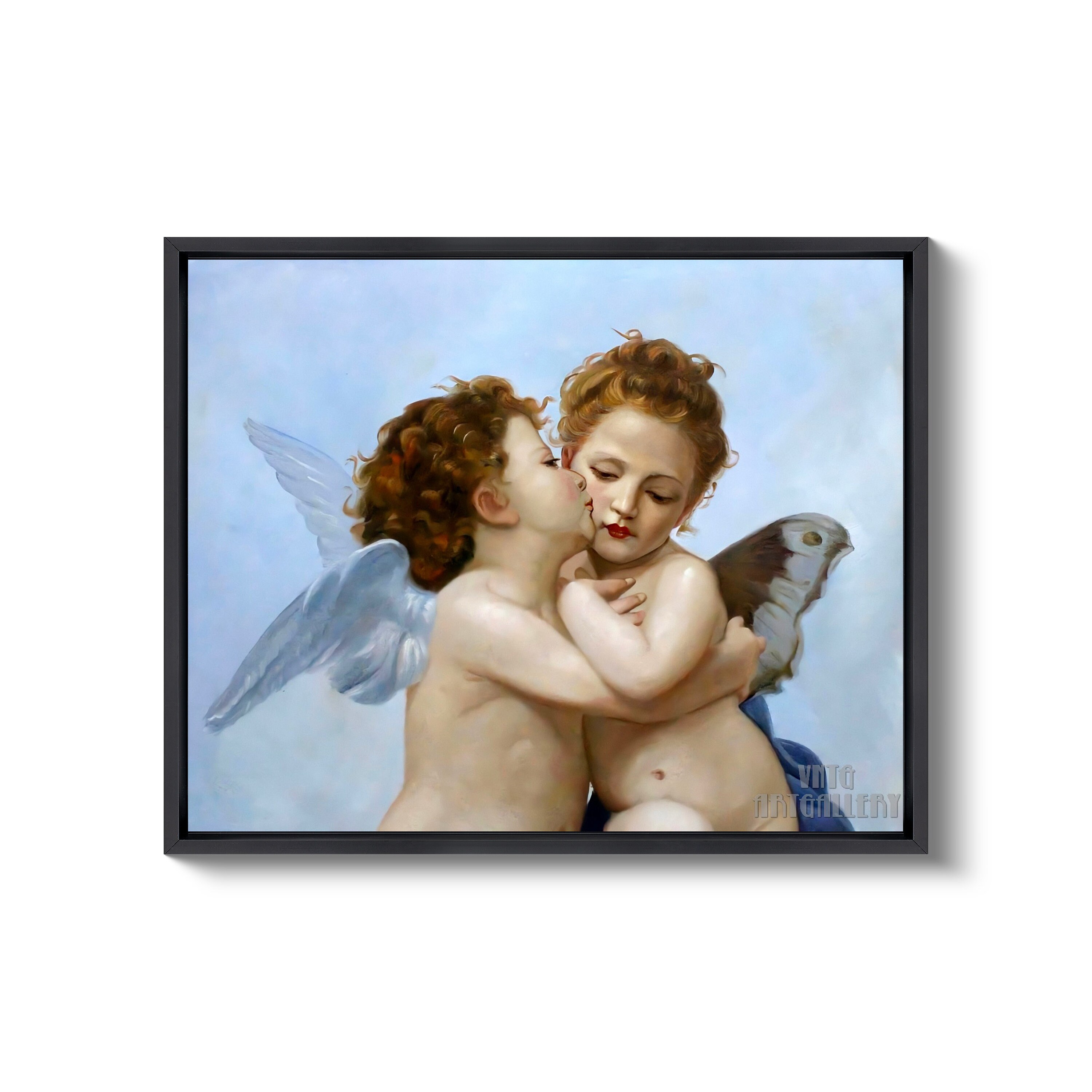 ブグロー【ファーストキス】 - 手描き 絵画（油絵複製画）販売の