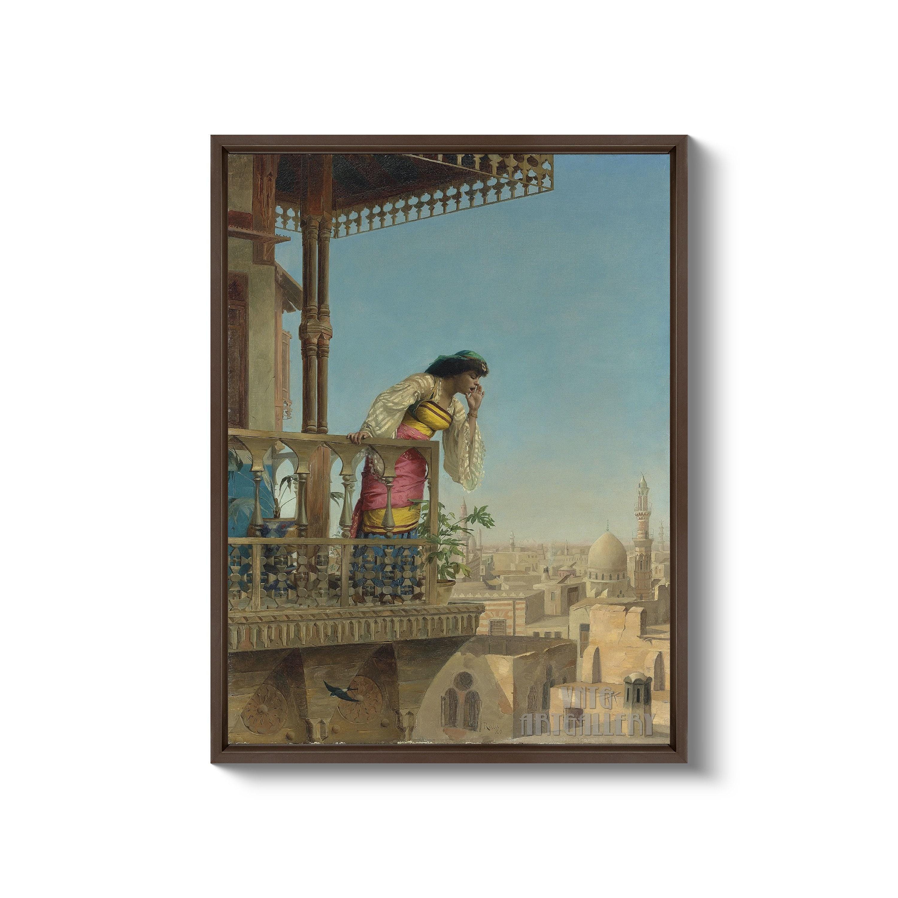 Theodore Ralli Théodore Jacques Ralli : on the Balcony, Cairo (1880) Canvas Gallery ...