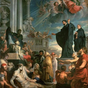 Peter Paul Rubens : The Miracles of St. Francis Xavier (1617-18) Canvas Gallery Wrapped or Framed Giclee Wall Art Print (D6045)
