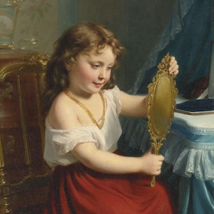 Fritz Zuber-Bühler: Ammirazione (XVIII/XIX secolo) Stampa artistica su tela incorniciata o avvolta in una galleria d'arte Giclée, rimasterizzata digitalmente (D6050)