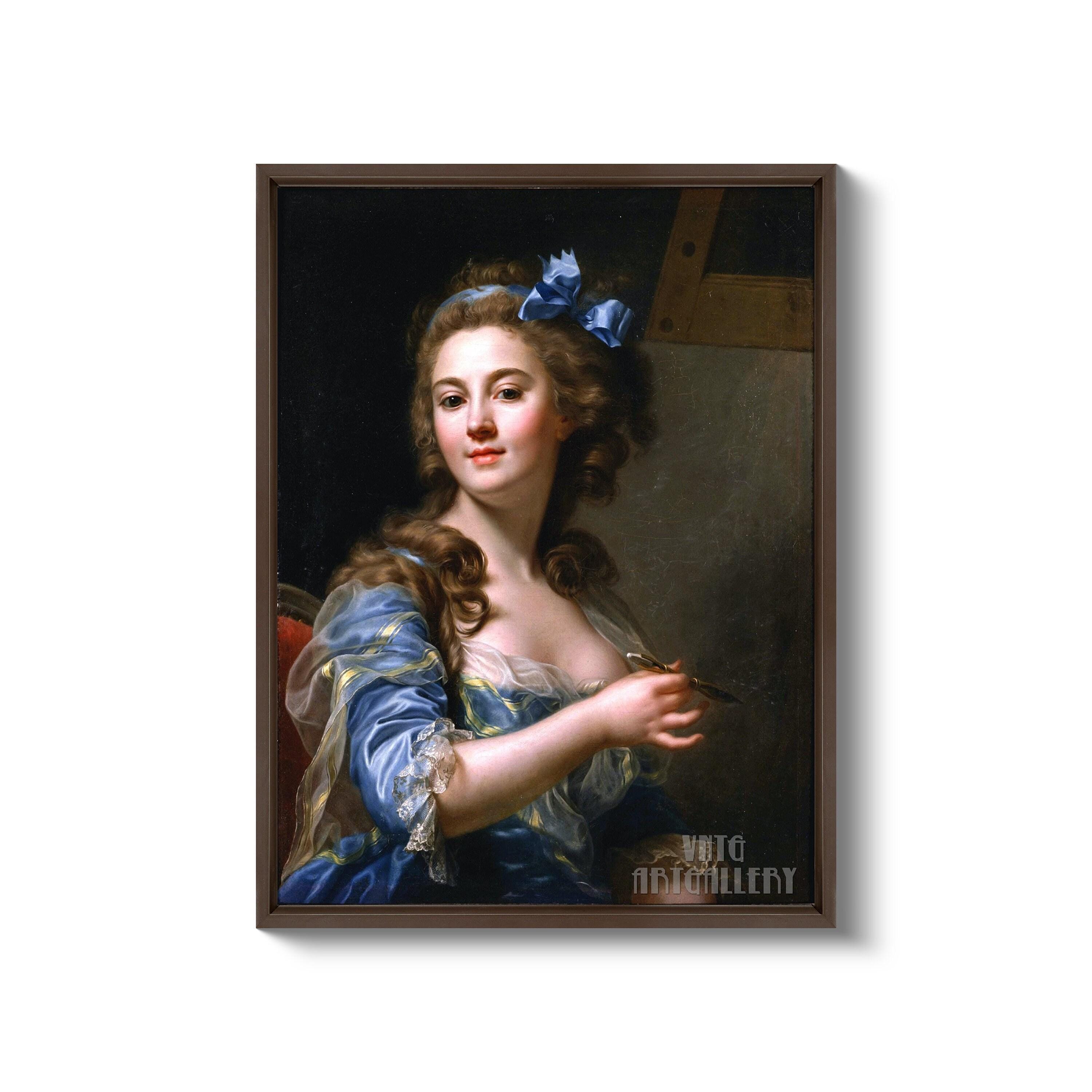 マリー＝ガブリエル・カペー：自画像（1783年）キャンバスギャラリー