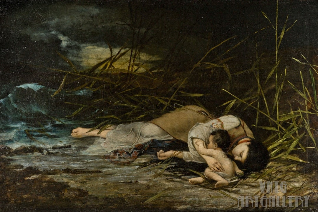 Đorđe Krstic : Utopljenica 1879 Gallery Wrapped or Framed Giclee Wall ...