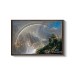 Rainy Season In The Tropics – 1866 Rainbow Landscape Art Print By Frederic Church