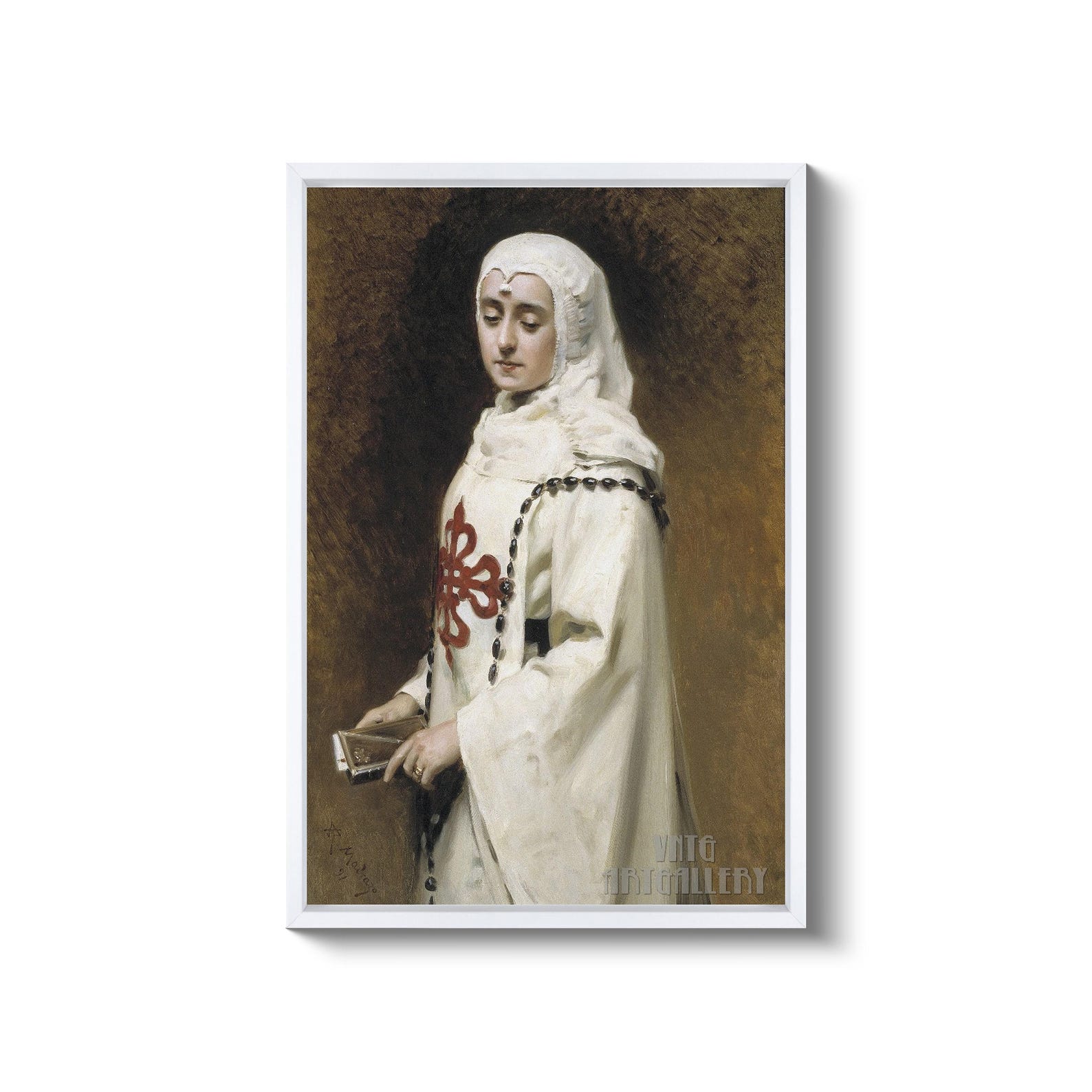 Raimundo Madrazo : Portrait of María Guerrero in Doña Inés (1891 ...