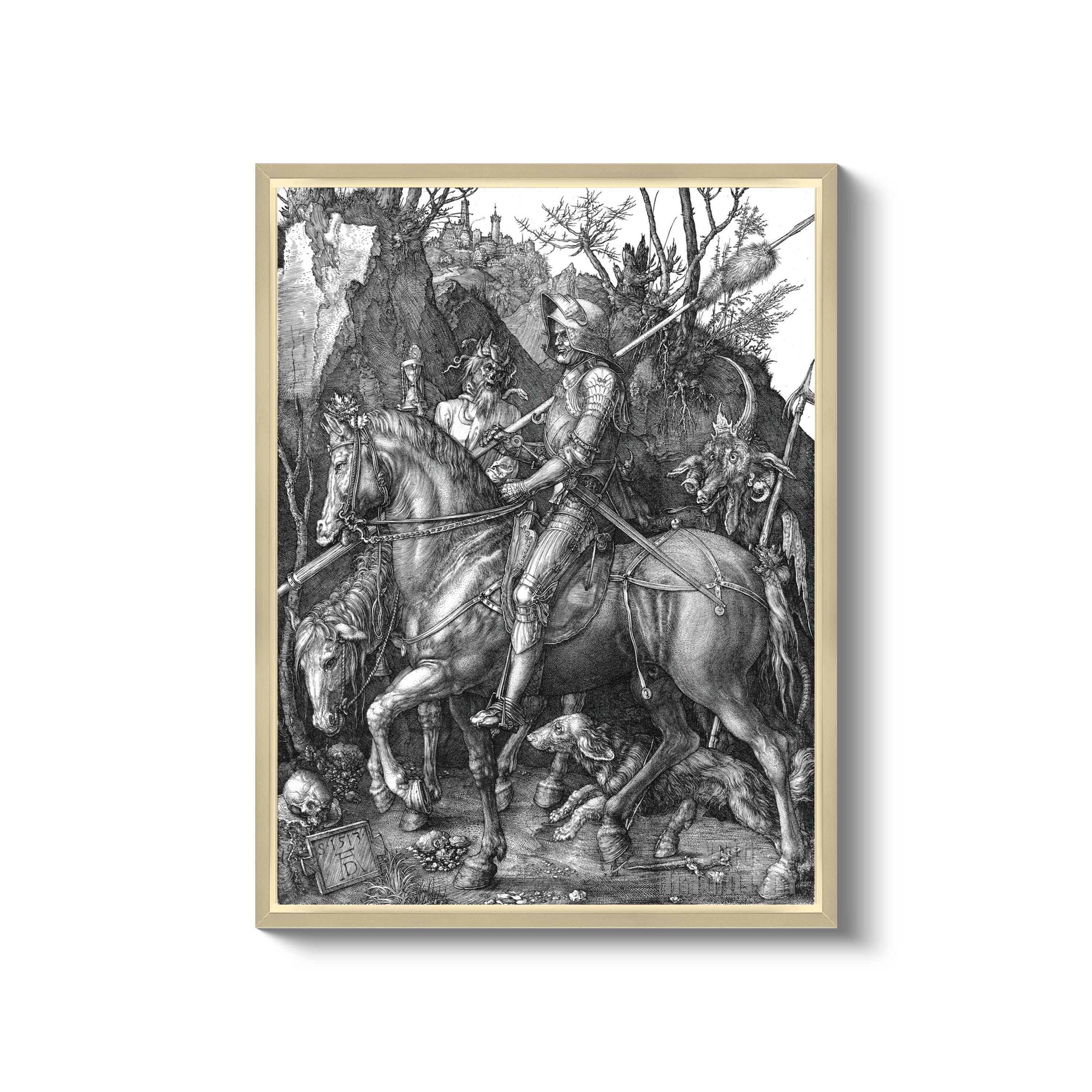Albrecht Durer : the Knight Death and the Devil (1513) Canvas Gallery ...