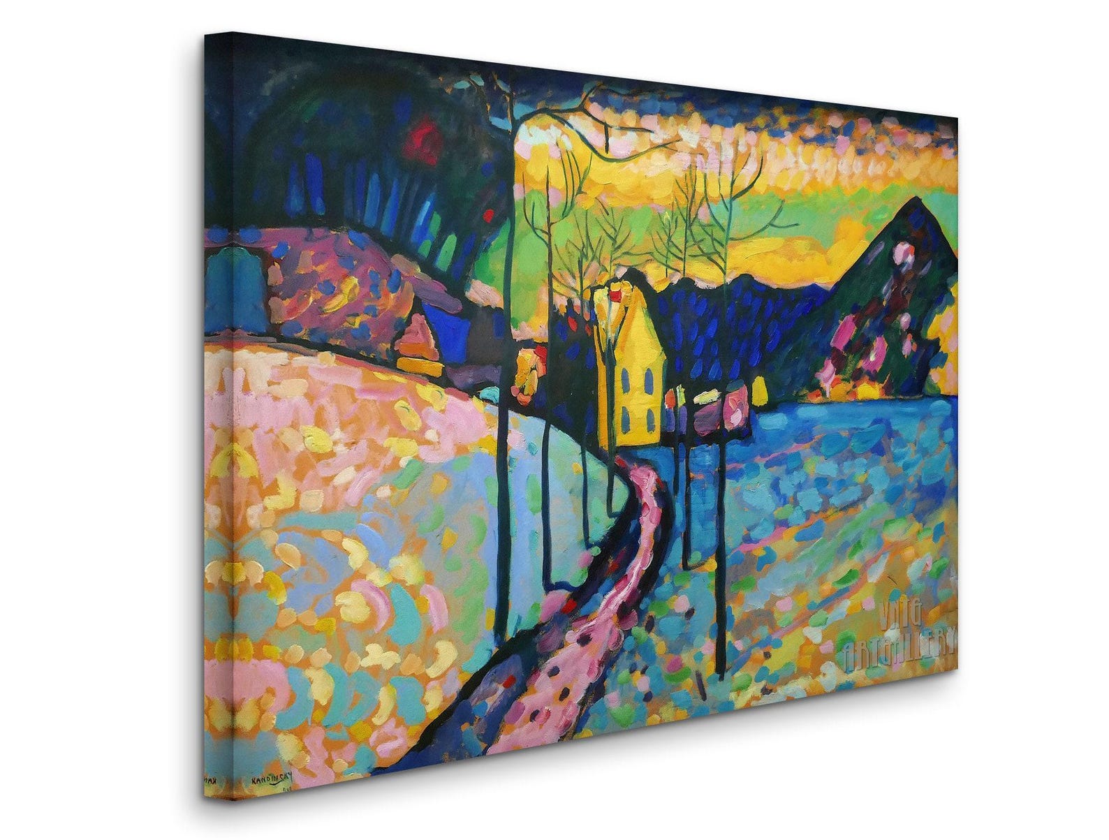  Foto zu Wassily Kandinsky : Winter Landscape (1909) Canvas Gallery Wrapped or 