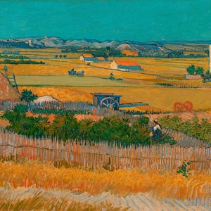 Vincent van Gogh: La vendemmia (1888) Stampa artistica su tela con cornice o avvolto in una galleria, giclée, rimasterizzata digitalmente (D4560)