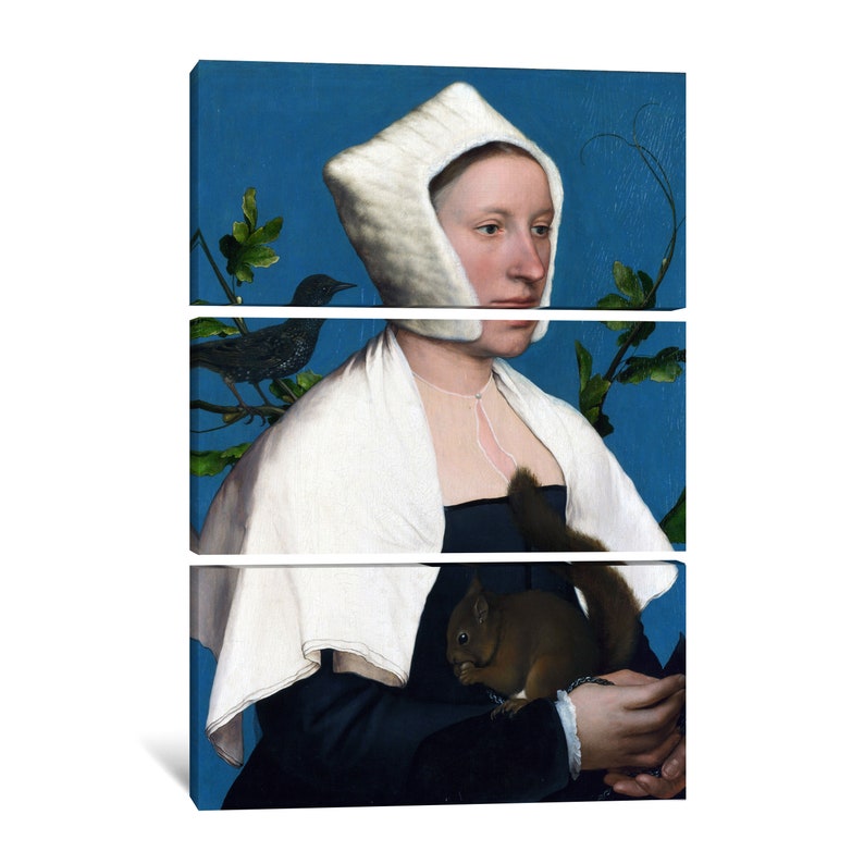Hans Holbein Lady With a Squirrel and a Starling 1527 Etsy