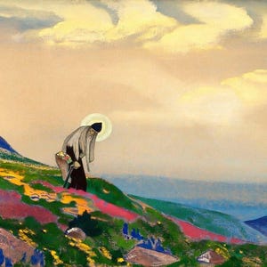 Nicholas Roerich : St. Panteleimon the Healer (1916) Canvas Gallery Wrapped or Framed Giclee Wall Art Print Digitally Remastered (D3060)