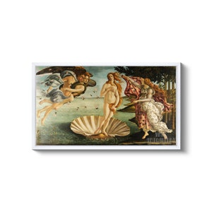 Sandro Botticelli : The Birth of Venus 1484 Canvas Gallery Wrapped or Framed Giclee Wall Art Print D3560 White Floating Frame Canvas