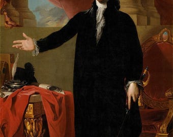 Gilbert Stuart : Lansdowne Portrait of George Washington (1796