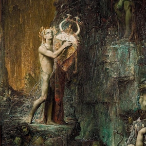 Pierre Amédée Marcel-Beronneau : Orpheus in Hades (1897) Gallery Wrapped or Framed Giclee Wall Art Print Digitally Remastered (D6050)