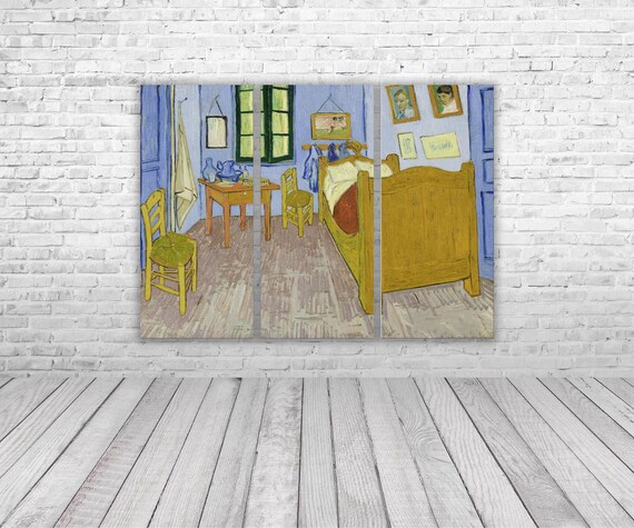 Vincent Van Gogh Bedroom In Arles 1888 Canvas Gallery Wrapped Giclee Wall Art Print D4560