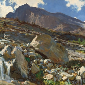 John Singer Sargent (1856-1925) - Simplon Pass Canvas Gallery Wrapped o Framed Giclée Wall Art Print Digitally Remastered (D4560)
