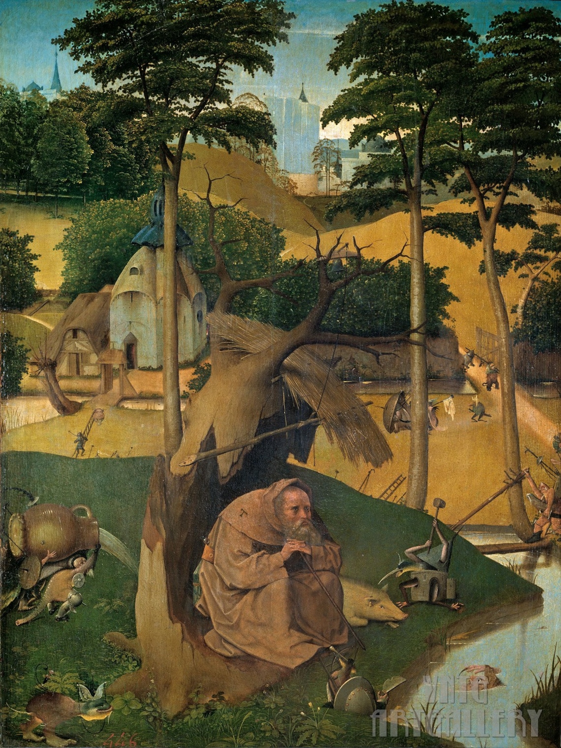 Hieronymus Bosch : the Temptation of Saint Anthony 1500 - Etsy