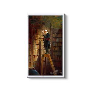 Carl Spitzweg : Der Bücherwurm 1850 Leinwand Gallerie gerahmt Giclee Print D6035 Bild 7