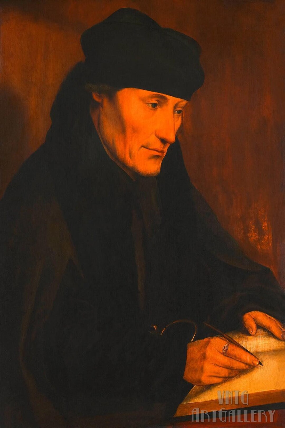 Quinten Massijs Portrait Of Desiderius Erasmus 1535 Canvas Gallery quinten-massijs-portrait-of-desiderius-erasmus-1535-canvas-gallery