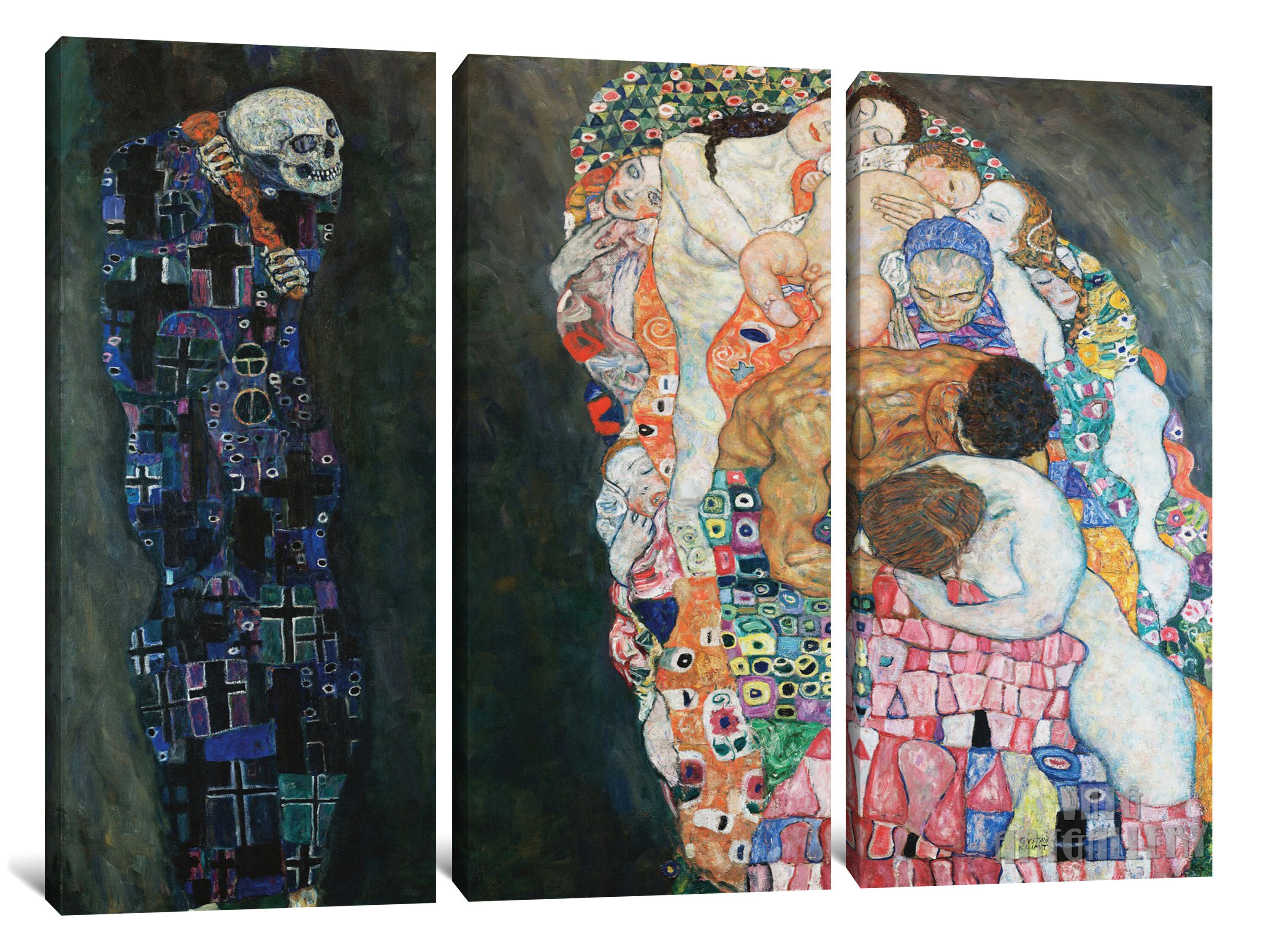 Gustav Klimt : Death and Life 1916 Canvas Gallery Wrapped or - Etsy