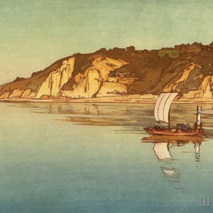 Yoshida Hiroshi : Shiraishijima (1930) Canvas Gallery Wrapped or Framed Giclee Wall Art Print Digitally Remastered (D4060)