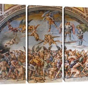 Luca Signorelli : the Damned Cast Into Hell (1499-1504) Canvas Gallery