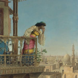 Theodore Ralli Théodore Jacques Ralli : on the Balcony, Cairo (1880) Canvas Gallery ...