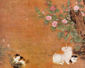 原画】猫の肖像画「Vivid」／油彩額入り 絵画 猫心～にゃん