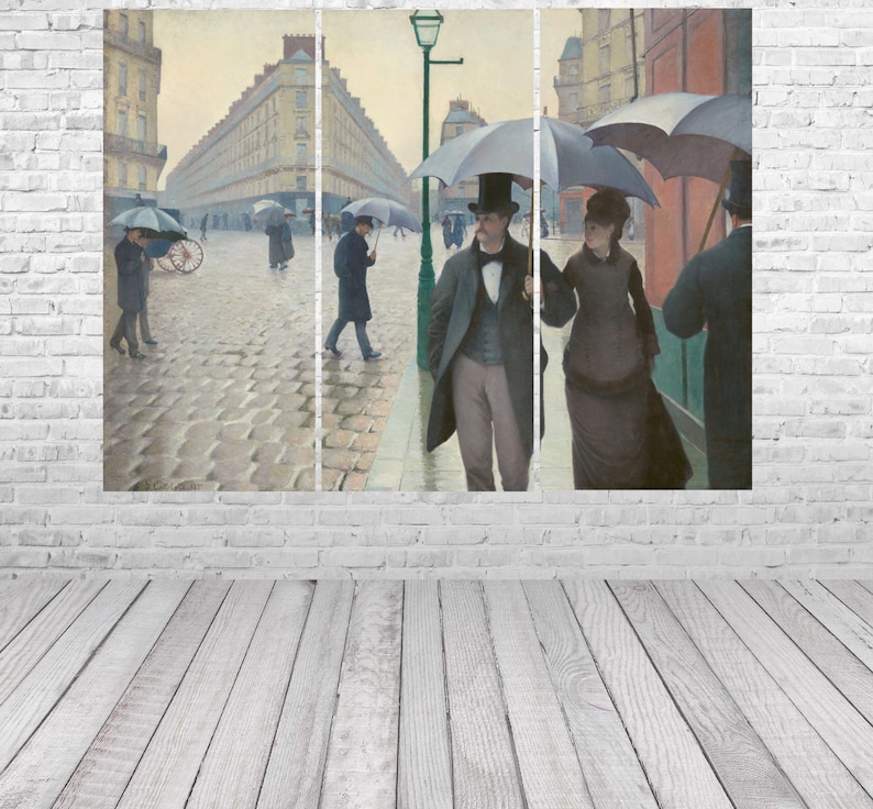 Gustave Caillebotte Rue de Paris Temps de Pluie 1877 Etsy