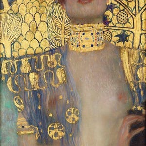 Gustav Klimt : Judith and the Head of Holofernes (1901) Canvas Gallery Wrapped or Framed Giclee Wall Art Print Digitally Remastered (D6030)