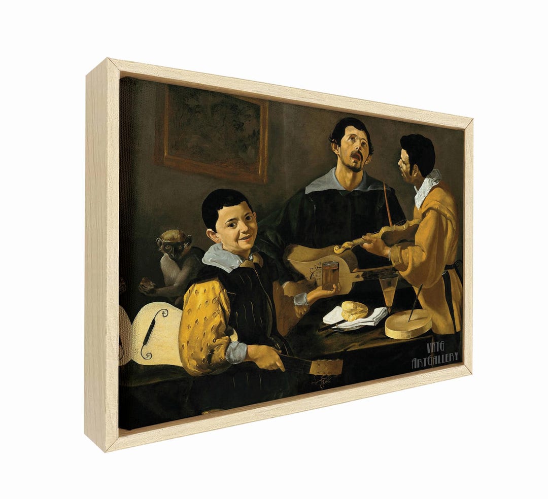 Diego Velázquez : the Three Musicians 1618 Canvas Gallery Wrapped or ...