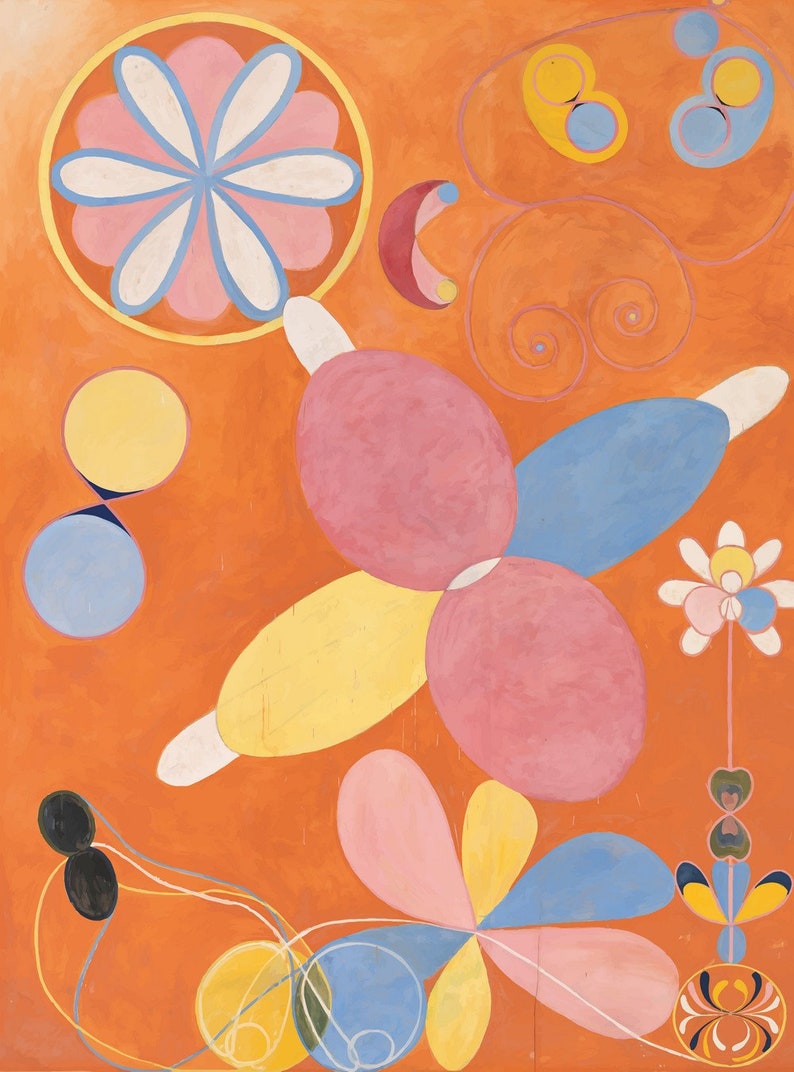 Hilma af Klint The Ten Largest No. 4 Youth 1907 Canvas Etsy