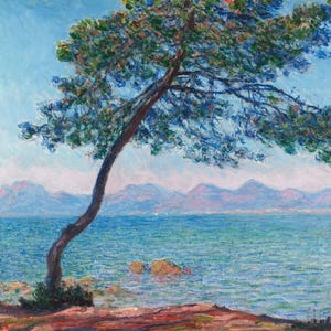 Claude Monet : Les montagnes de l'Estérel (1888) Impression d'art mural sur toile tendue ou encadrée Remasterisée numériquement (D4060)