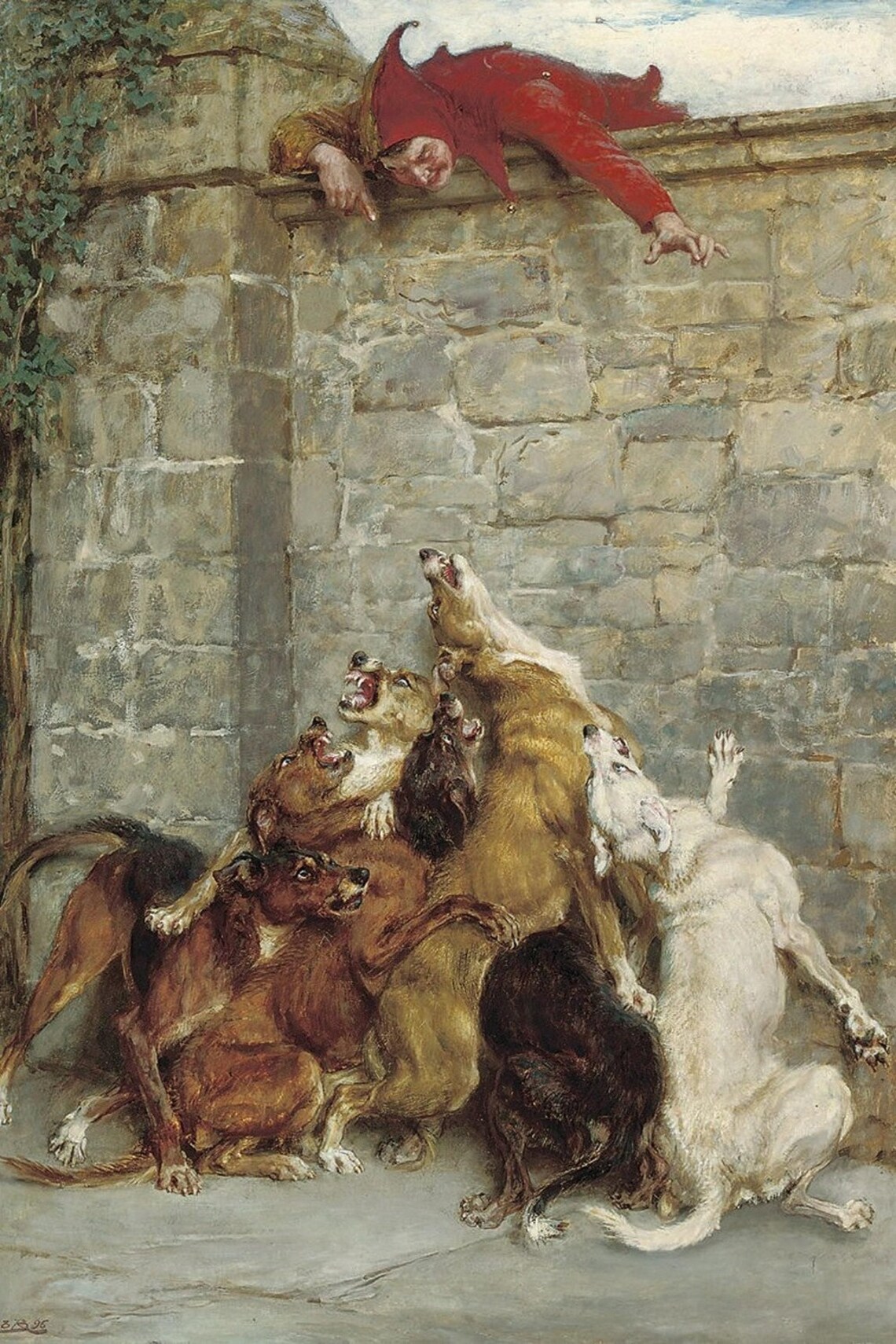 Briton Riviere Aggravation 1896 Canvas Gallery Wrapped | Etsy