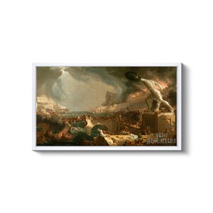 Thomas Cole : the Course of Empire Destruction 1836 Canvas Gallery ...